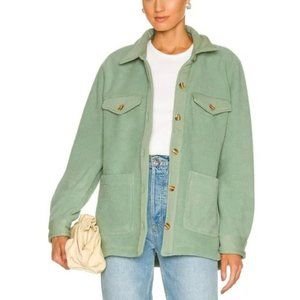 BLANK NYC Fleece Button Up Shacket